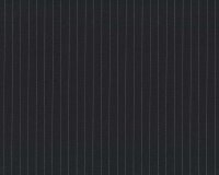 Italienischer Baumwollstoff MILANO, Nadelstreifen, schwarz