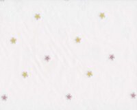 Italienischer Baumwollstoff FIORA, Jacquard-Blüten,...