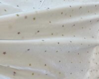 Italienischer Baumwollstoff FIORA, Jacquard-Blüten,...