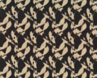Italienischer Viskosestoff SAHARA, Batik-Design, beige