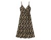 Italienischer Viskosestoff SAHARA, Batik-Design, beige