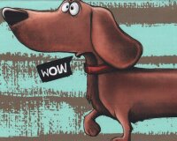 85-cm-Panel Sweatstoff DACHSHUND BERNY by Thorsten...