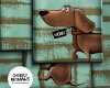 85-cm-Panel Sweatstoff DACHSHUND BERNY by Thorsten Berger, Dackel, mintgrün