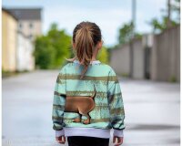 Sweatstoff DACHSHUND BERNY by Thorsten Berger, Streifen, mintgrün