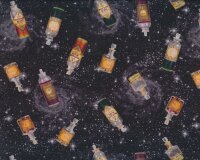 Patchworkstoff HARRY POTTER, Zaubertrank Flaschen, Benartex