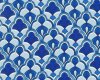Italienischer Viskosejersey AZZURA, bi-elastisch, Ornament, blau