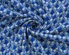 Italienischer Viskosejersey AZZURA, bi-elastisch, Ornament, blau