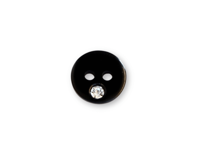 Kunststoffknopf DIAMOND, SECO Knopf  schwarz