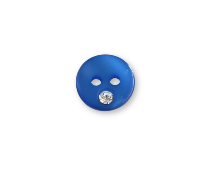Kunststoffknopf DIAMOND, SECO Knopf  blau
