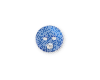Kunststoffknopf DIAMOND, SECO Knopf  blau