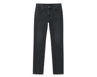 Italienischer Jeansstoff mit Stretch URBAN, Köpergrat, anthrazit meliert