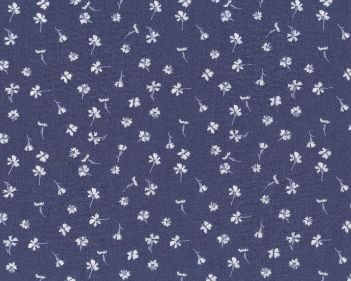 40 cm Reststück Patchworkstoff BOTANY, Nelken, Dear Stella