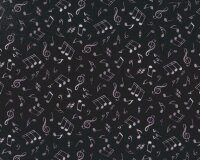 20 cm Reststück Patchworkstoff JAZZ, Musiknoten,...