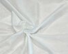 Italienischer Baumwollstoff mit Seide LUCE, florales Jacquardmuster, weiß