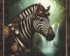 78-cm-Panel Patchworkstoff STEAMPUNK MENAGERIE, Tiermotive, In The Beginning