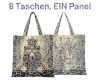78-cm-Panel Patchworkstoff STEAMPUNK MENAGERIE, Tiermotive, In The Beginning