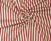 40 cm Reststück Baumwollstoff mit Stretch STRIPES, Streifen, rotbraun, Fibre Mood