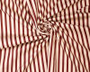 40 cm Reststück Baumwollstoff mit Stretch STRIPES, Streifen, rotbraun, Fibre Mood