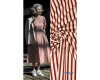 40 cm Reststück Baumwollstoff mit Stretch STRIPES, Streifen, rotbraun, Fibre Mood