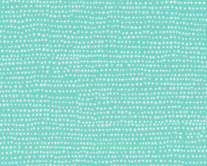 25 cm Reststück MIT FEHLER Patchworkstoff MOONSCAPE, Pünktchen, jadegrün, Dear Stella