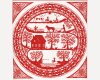 60-cm-Rapport MIT FEHLER Patchworkstoff SIMPLE PLEASURES, Scherenschnitt, rot, Northcott