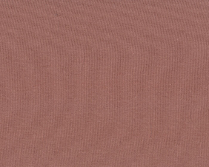 50 cm Reststück MIT FEHLER Baumwolljersey ORGANIC COTTON, rosebraun, Mind the Maker