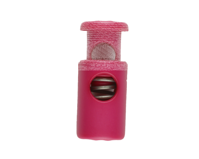 Kordelstopper, 5 mm Durchlass, einfarbig, 17 Farben pink 23 mm