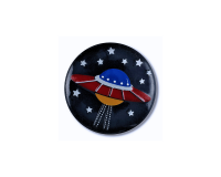 Kinderknopf ALIEN, Ufo, Dill Knopf