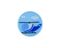 Kinderknopf HELICOPTER, Hubschrauber, Dill Knopf
