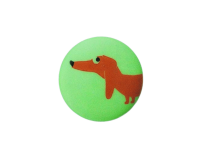 Kinderknopf DACKEL, Dachshund, Dill Knopf