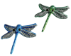 Kinderknopf LIBELLE, Schmetterling, Dill Knopf