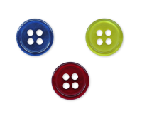 Hemdenknopf BUTTON-UP, 15 Farben, 9 & 11 mm, Dill Knopf