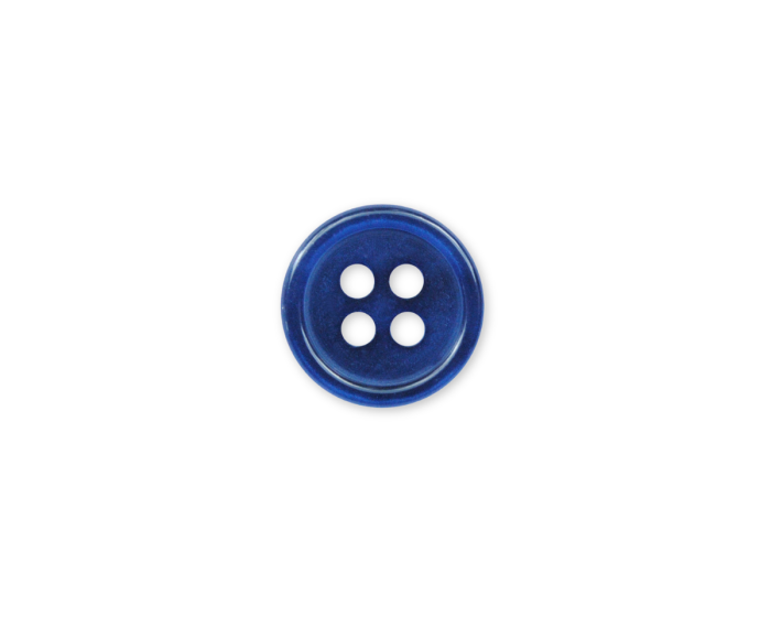 Hemdenknopf BUTTON-UP, 15 Farben, 9 & 11 mm, Dill Knopf mittelblau-11 mm