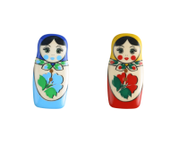 Kinderknopf MATRYOSHKA, Puppe, Babuschka, Dill Knopf