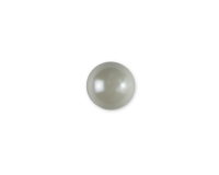 Kunststoffknopf PEARLSHINE mit Steg, Perle, weiß,...