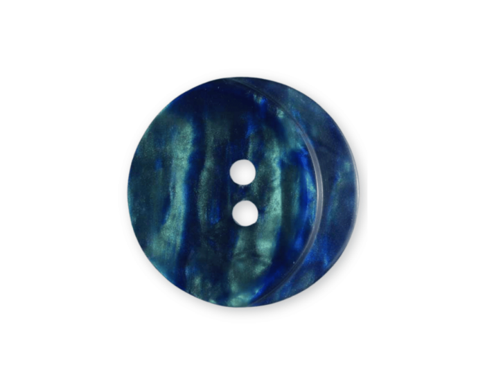 Kunststoffknopf BLUE LAGOON, perlmutt, grün-blau,18, 23 mm, Dill Knopf