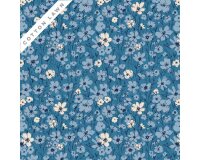 Batist Organic Cotton JUBILANT, Wildblumen, blaugrau, Cloud9