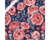 Batist Organic Cotton JUBILANT, Pfingstrosen, rot, Cloud9