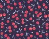 Batist Organic Cotton JUBILANT, Kirschen, blau-rot, Cloud9