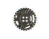 Metallknopf ZAHNRAD, Steampunk, 23 & 30 mm, Dill Knopf   silber 23 mm