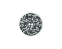 Metallknopf BAROCK, Ornamente, 15 & 20 mm, altsilber,...