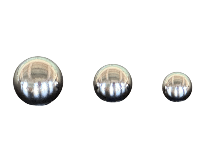 Metallknopf CHROME, glänzend, 11, 14 & 18 mm, Dill Knopf
