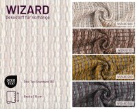Dekostoff WIZARD mit Strickoptik, Überbreite, Saum...