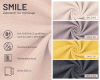 Dekostoff SMILE mit B1-Zertifikat, halbtransparent, Überbreite, Saum & Viebahn