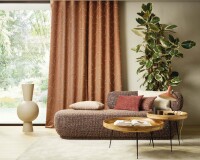 Dekostoff HAZE aus Baumwolle, Boho-Style, Saum & Viebahn