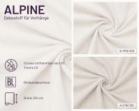 Gardinenstoff ALPINE aus Polyester, transparent, Saum & Viebahn