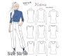 Damen-Schnittmuster Basic Shirt VICTORIA, Kartó 50 - 58