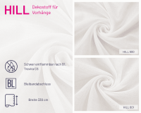 Matter Gardinenstoff HILL aus Polyester, transparent, Saum & Viebahn