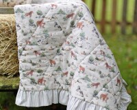 20 cm Reststück Baumwollstoff PFERDESOMMER, Sophia...