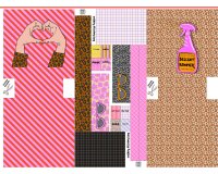 1,00-m-Taschen-Panel Baumwollstoff BAG, Hände & Sprühflasche, Cherry Picking